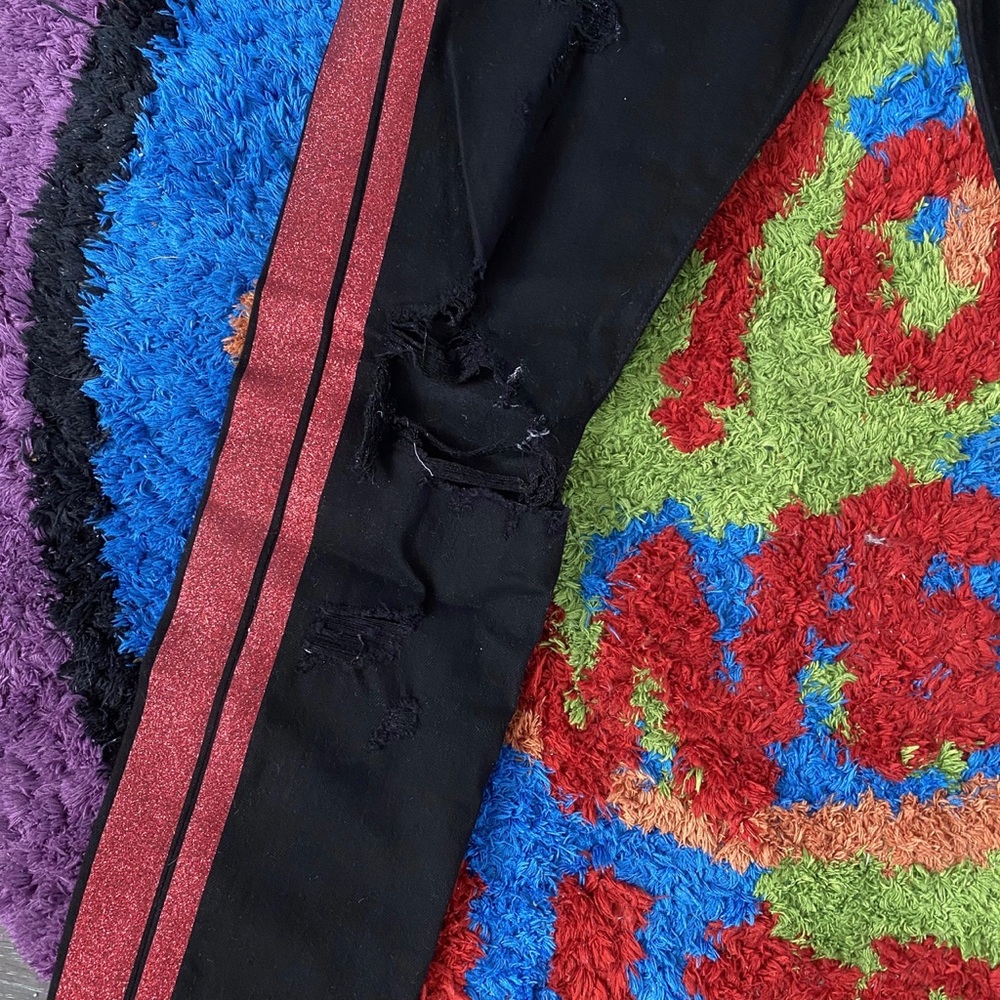 Amiri Glitter Track Jeans Gem